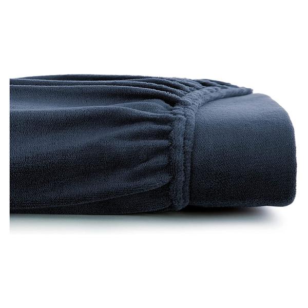 Imagem de Lençol Altenburg Blend Plush Queen com Elastico 158x198 cm Azul Minimal - 1056