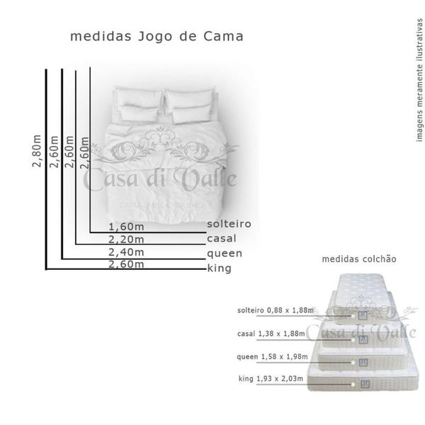 Imagem de Lençol Avulso Casal C/ Elástico Bambu 600 fios Casa di Valle