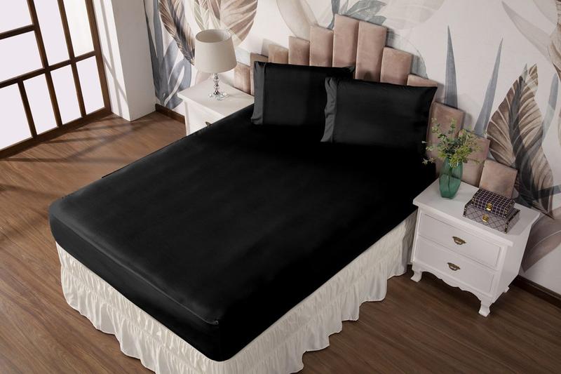 Lençol Avulso com Elástico para Cama de Solteiro Dia a Dia Malha Gel Liso - Ametista Decorações Imagem de Lençol Avulso com Elástico para Cama de Solteiro Dia a Dia Malha Gel Liso