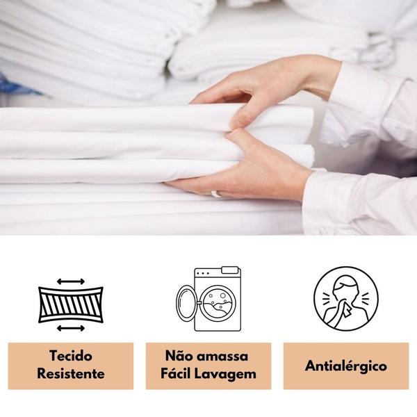 Lençol Branco Clinica Hospital Maca Hotel Algodão Percal 150 Fios - LM Detona Imagem de Lençol Branco Clinica Hospital Maca Hotel Algodão Percal 150 Fios