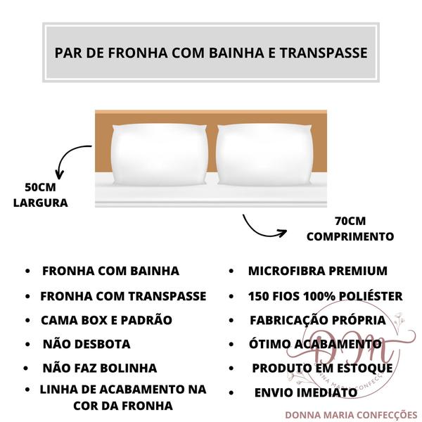 Lençol Cama Box Queen Size 4 peças Liso com Elástico e Fronhas Barato - DONNA MARIA CONFECÇÕES Imagem de Lençol Cama Box Queen Size 4 peças Liso com Elástico e Fronhas Barato