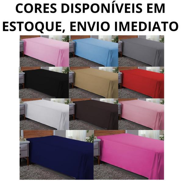 Imagem de Lençol Cama Box Solteiro 400 Fios Sem Elástico Virol Toque Extra Macio