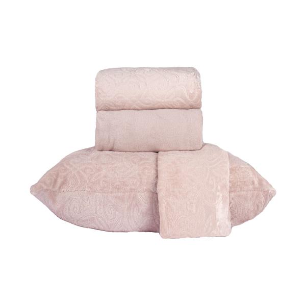 Imagem de Lençol Cama Casal Plush 100% Poliéster Dreams  Com 4 Peças