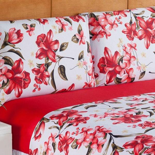 Lençol Cama De Casal Padrão Avulso Estampado Com Elástico Estampas Sortidas - STUDIO CASA Lençol Cama De Casal Padrão Avulso Estampado Com Elástico Estampas Sortidas - STUDIO CASA