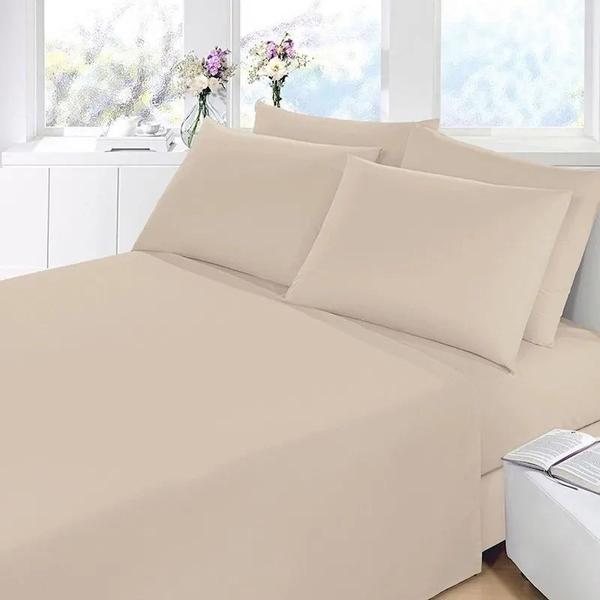 Imagem de Lençol Casal 3 Peças Para Cama Box Luxo Temos Todas As Cores