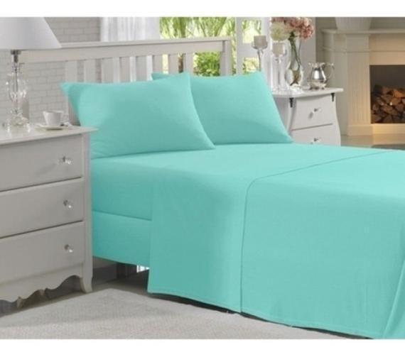 Imagem de Lençol Casal 4 Peças Cama Box Luxo Temos Todas As Cores