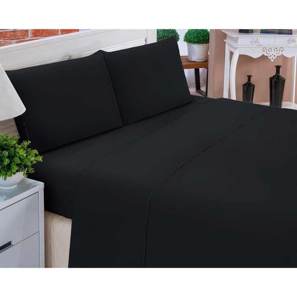 Imagem de Lençol Casal Queen 3 Peça Cama Box Luxo Temos Todas As Cores