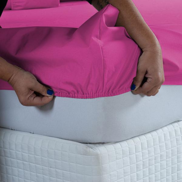 Lençol Casal QUEEN 400 Fios Barato com Elástico Cama Box Toque Macio Barato - DONNA MARIA CONFECÇÕES Imagem de Lençol Casal QUEEN 400 Fios Barato com Elástico Cama Box Toque Macio Barato