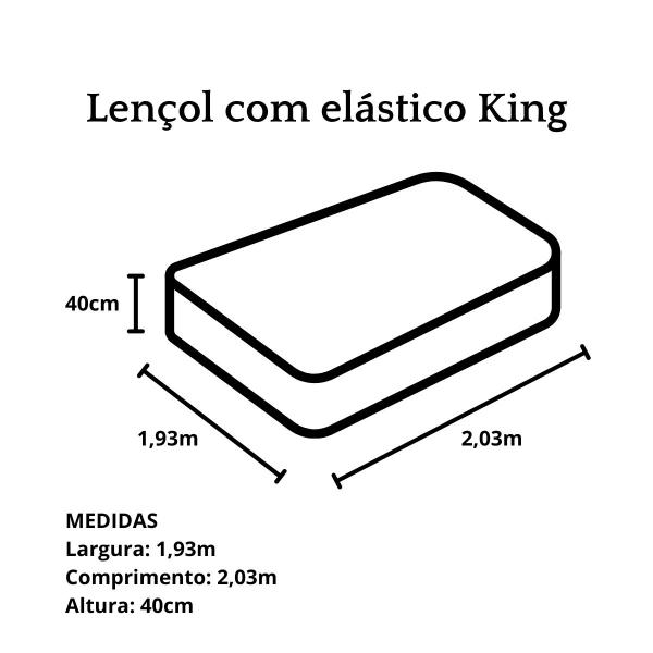 Imagem de Lençol com Elástico King Altenburg 180 Fios Neutral Azul