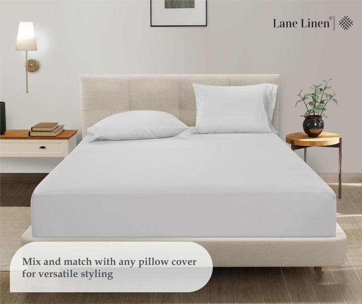 Imagem de Lençol com elástico LANE LINEN Lane Linen Twin White Microfiber