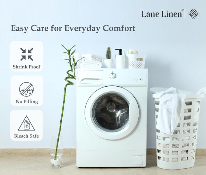 Imagem de Lençol com elástico LANE LINEN Lane Linen Twin White Microfiber