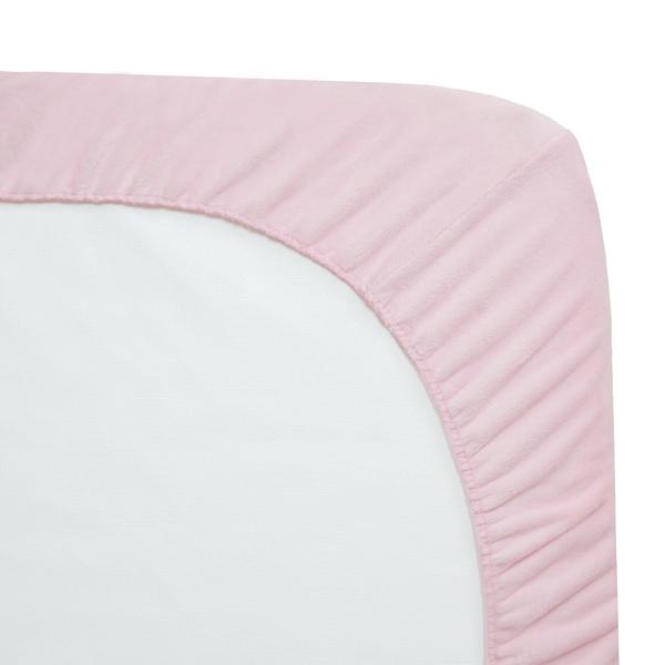 Imagem de Lençol de berço TL Care Heavenly Soft Chenille rosa 70x130cm