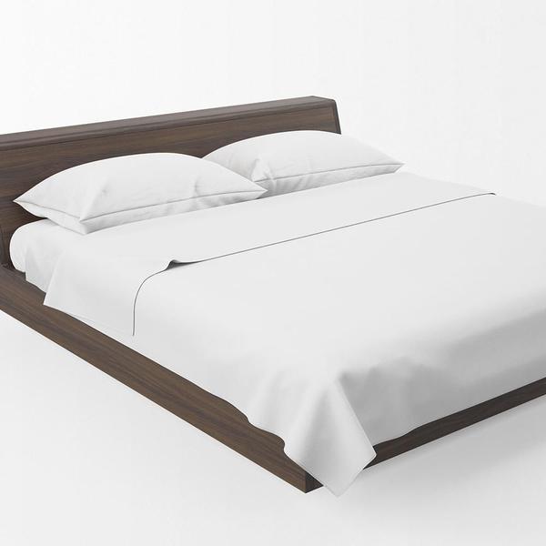 Lençol De Cima Acacia Casal Poliéster Avulso Liso Branco - Lux Enxovais Imagem de Lençol De Cima Acacia Casal Poliéster Avulso Liso Branco
