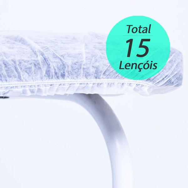 Lençol Descartável Tnt Para Maca Gramatura 20 Com Elástico 2mx 90cm Santa Clara 15 unidades Imagem de Lençol Descartável Tnt Para Maca Gramatura 20 Com Elástico 2mx 90cm Santa Clara 15 unidades