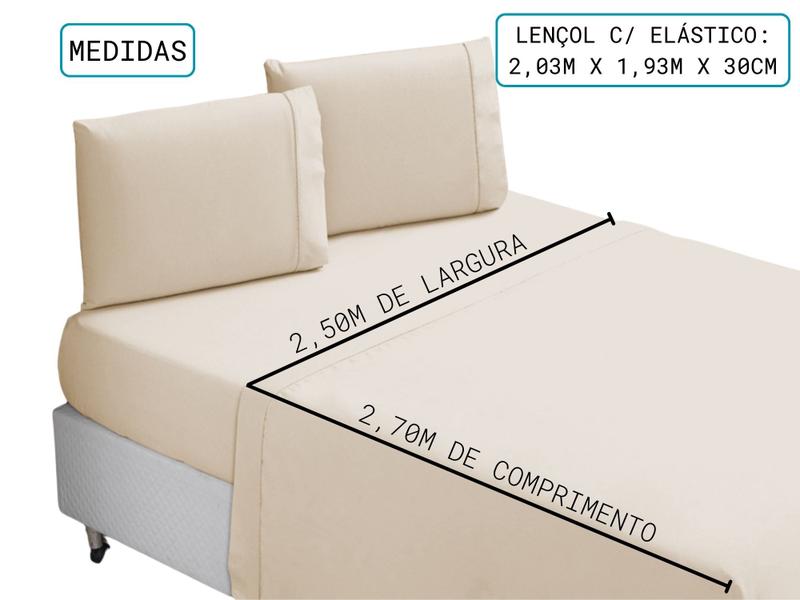 Imagem de Lençol King 800 Fios 4 Peças Algodão Egípcio Luxo e Conforto Premium