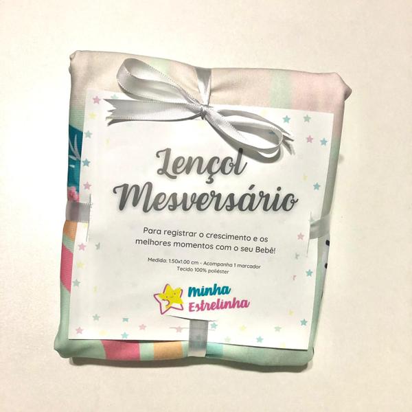 Lençol Mêsversário Cenário Para Fotos Bebê Elefante Menina - Minha Estrelinha Imagem de Lençol Mêsversário Cenário Para Fotos Bebê Elefante Menina