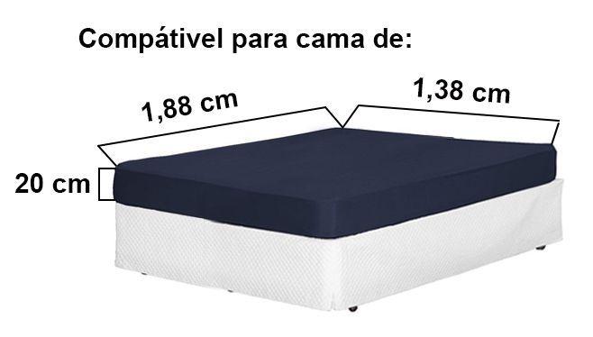 Imagem de Lençol Microfibra Casal Avulso Variadas Liso