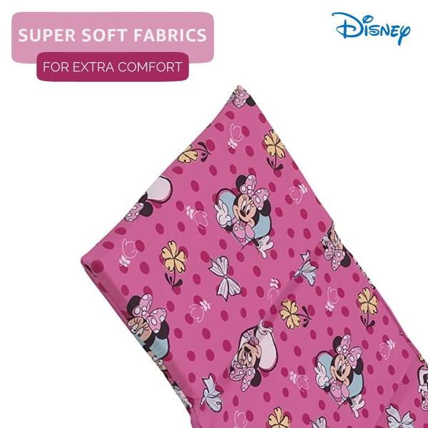 Imagem de Lençol Nap Pad Disney Minnie Mouse rosa e aqua Preschool