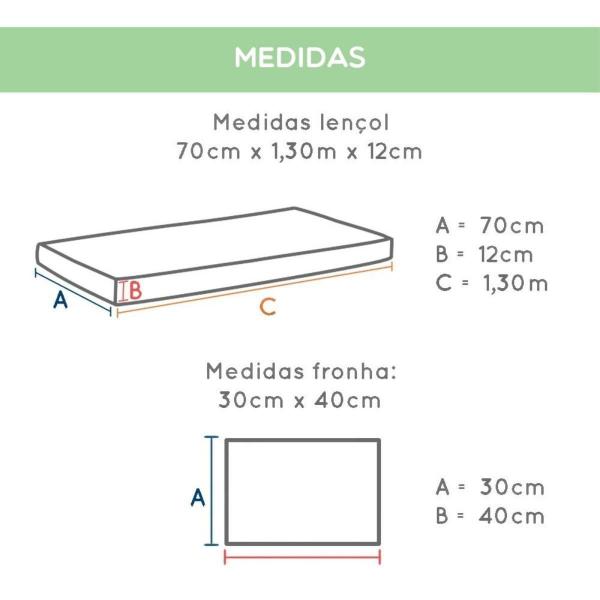 Imagem de Lencol Para Berco Bebe 3 Pcs Dinossauro Verde Com Fronha