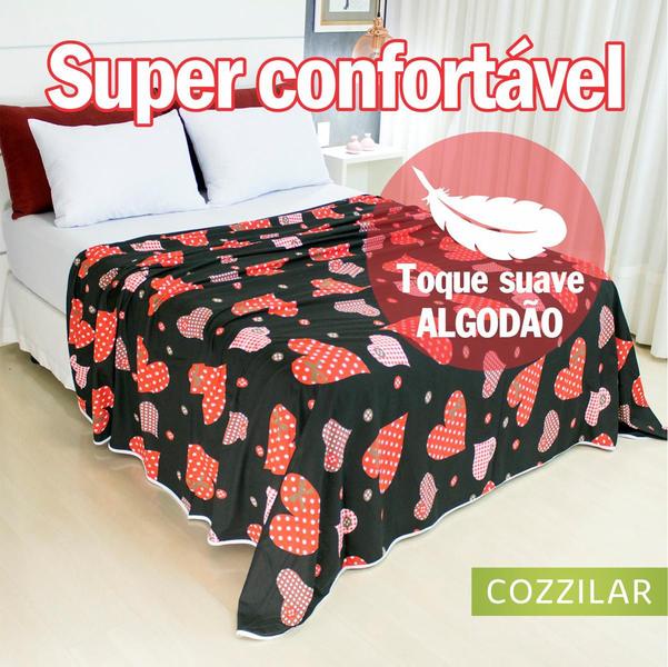 Imagem de Lençol Para Cobrir Casal Malha 100% Algodão Estampado