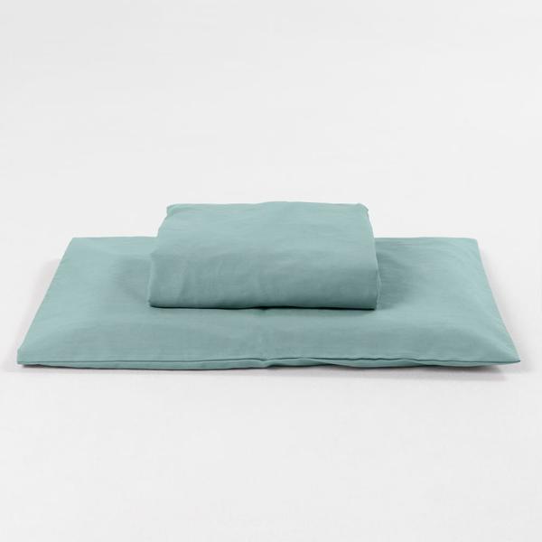 Lençol Para Mini Berço com Elástico e Fronha Azul - Abra Cadabra Imagem de Lençol Para Mini Berço com Elástico e Fronha Azul
