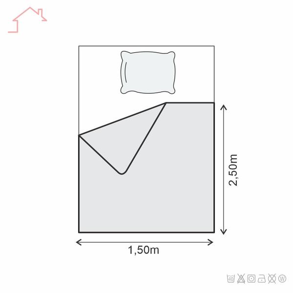 Imagem de Lençol Plano Solteiro Algodão Percal Cama Box Toque Macio