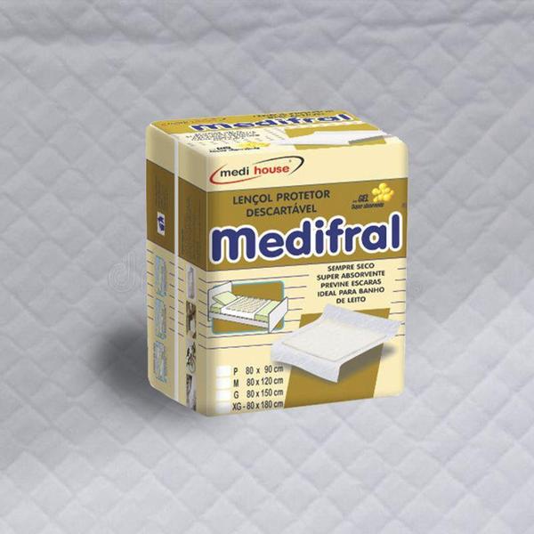 Imagem de Lençol Protetor Medifral G 80x150 6 Unidades