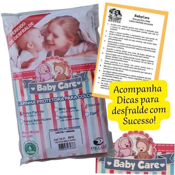 Lençol Protetor Siliconado Impermeável C/ Elástico Para Colchão de Berço Padrão Capa Protege Urina de Bebe - Senior Care Imagem de Lençol Protetor Siliconado Impermeável C/ Elástico Para Colchão de Berço Padrão Capa Protege Urina de Bebe