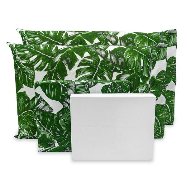Lençol Queen 40cm 4 pçs c/ Ponto Palito Percal Estampado 180 fios - BEM ME QUER Imagem de Lençol Queen 40cm 4 pçs c/ Ponto Palito Percal Estampado 180 fios