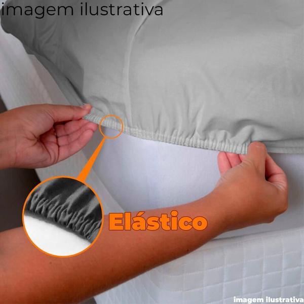 Imagem de Lençol Solteiro 100% Algodão Super Cotton 120 Fios - Camesa