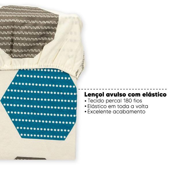 Lençol Solteiro Avulso Elástico Estampado Percal 180 Fios - Bem Me Quer Enxovais Imagem de Lençol Solteiro Avulso Elástico Estampado Percal 180 Fios