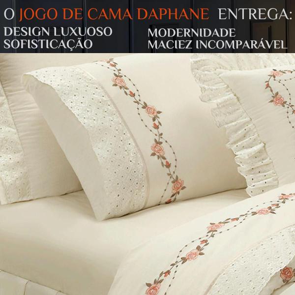 Imagem de Lencol Super Queen Size Elastico Daphane 100%Algodao Extra