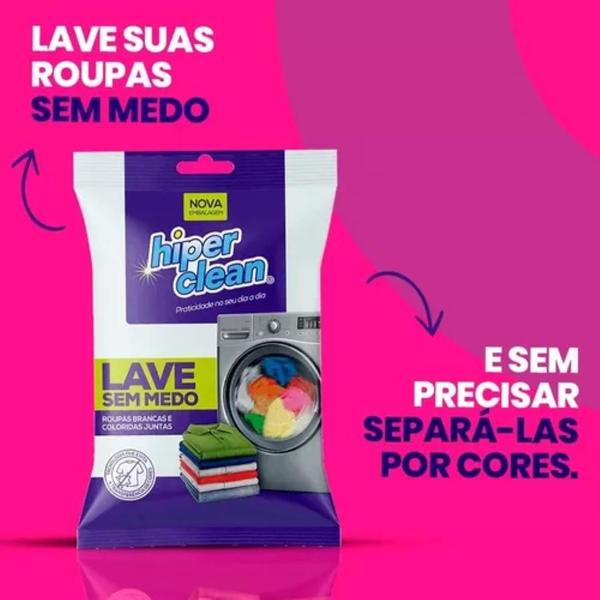 Imagem de Lenços Antimanchas Lave Sem Manchas Roupa Branca e Colorida