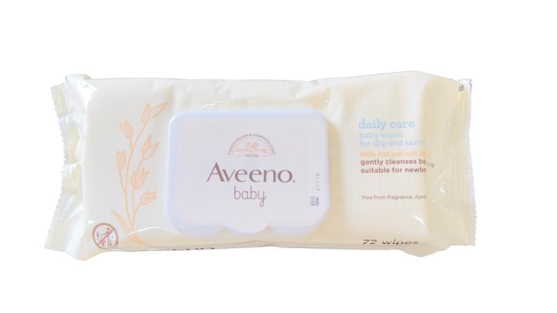 Imagem de Lenços AVEENO Baby Daily Care - Limpe suave e eficientemente - Toalhetes para bebés - Baby Essentials - 72 toalhetes, tampa em cada pacote, pacote de 6 (432 toalhetes no total)