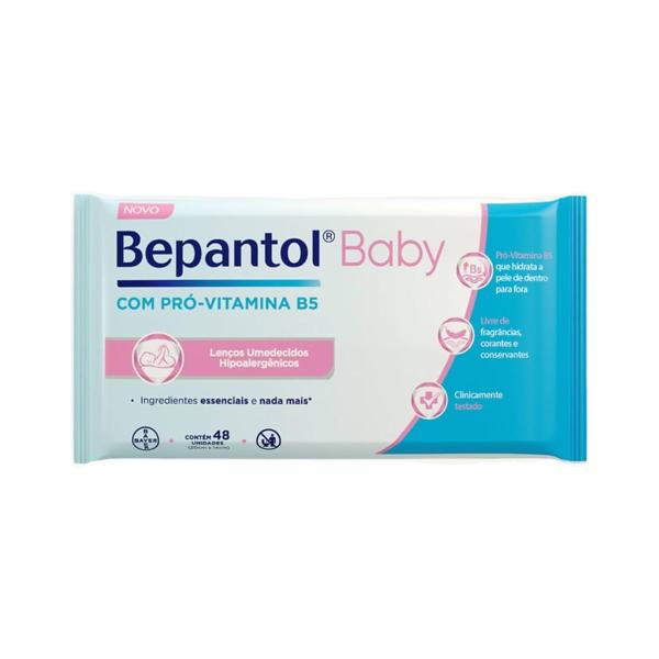 Imagem de Lenços Umedecidos Bepantol Baby Com Pró Vitamina B5 48 Unidades Bayer