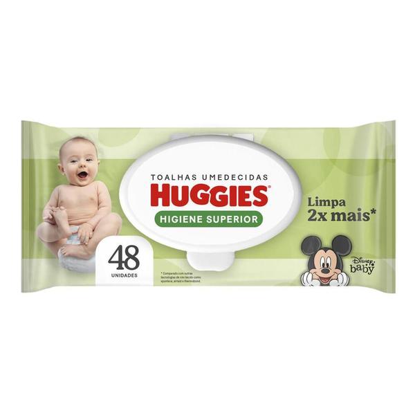 Imagem de Lenços umedecidos huggies max clean com 48 unidades