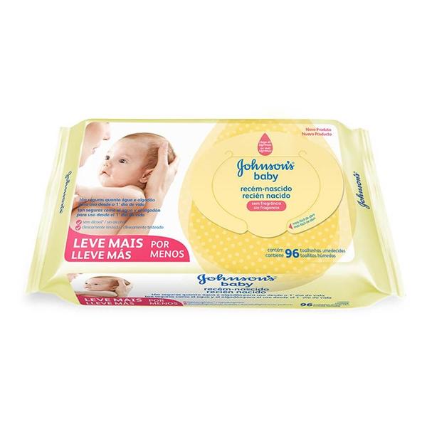 Imagem de Lenços Umedecidos Johnson&Johnson Baby Recém Nascido 96 Unid