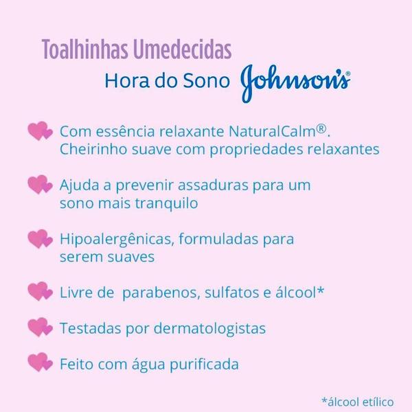 Imagem de Lenços Umedecidos Johnson's Baby Hora do Sono