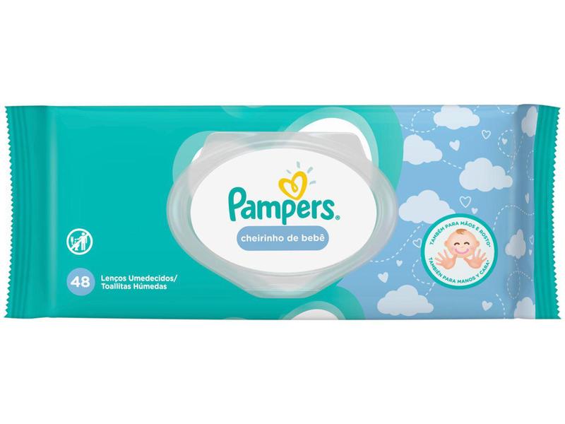 Imagem de Lenços Umedecidos Pampers Cheirinho de Bebê - 48 Unidades