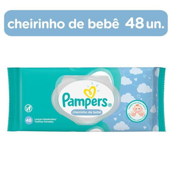 Imagem de Lenços Umedecidos Pampers Regular, 48 Unidades