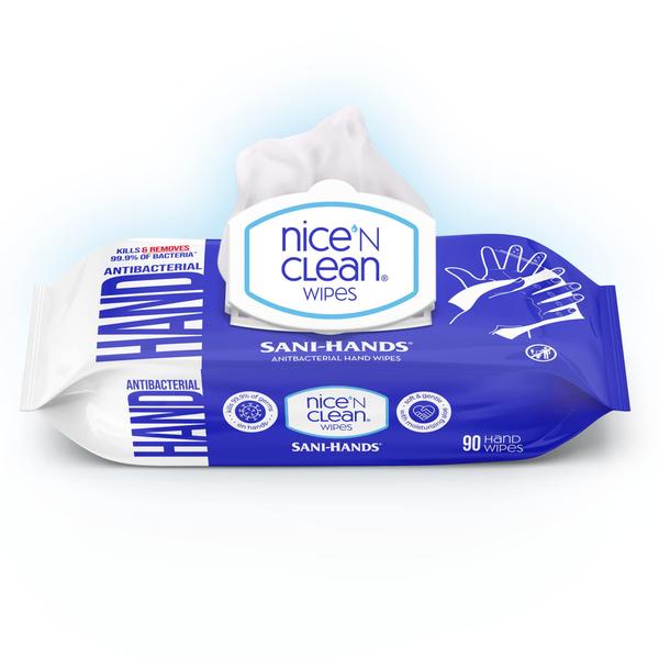 Imagem de Lenços umedecidos para mãos Nice 'N CLEAN Sensitive Skin 90 quilates (pacote com 8)