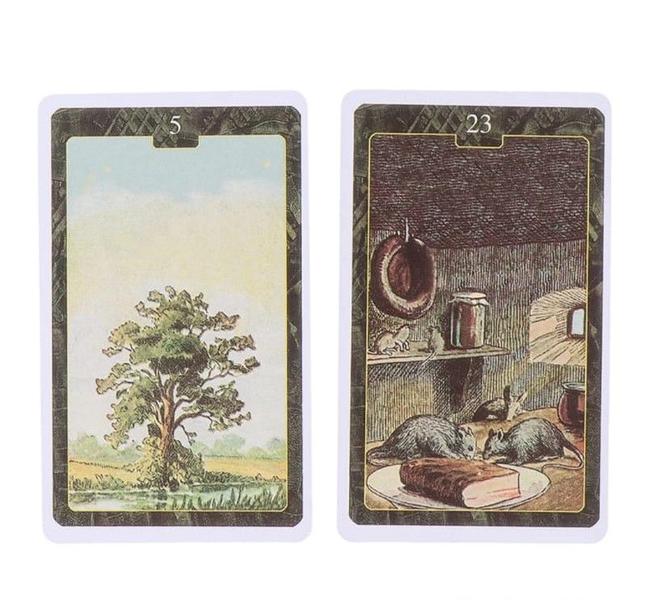 Imagem de Lenormand Oracle Cards Deck Oráculo Cigano Lenormand Baralho de Cartas de Tarô