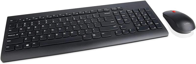 Imagem de Lenovo 510 Wireless Keyboard &amp Mouse Combo, 2.4 GHz Nano USB Receiver, Full Size, Island Key Design, Esquerda ou Direita, 1200 DPI Optical Mouse, GX30N81775, Preto