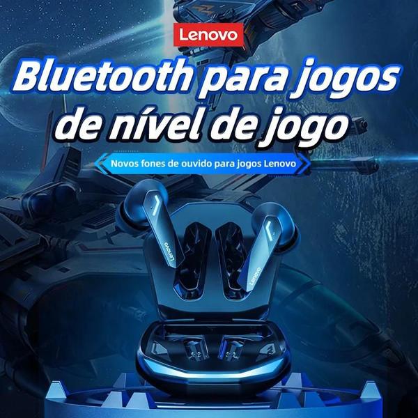 Imagem de Lenovo Fone de Ouvido GM2 Pro sem Fio, Bluetooth 5.3, Chamadas em Alta Definição, Headset com Microfone para Jogos