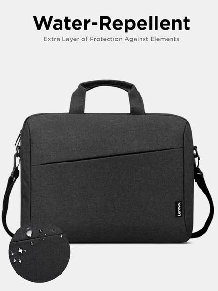 Imagem de Lenovo Laptop Shoulder Bag T210, Laptop ou Tablet de 15,6 Polegadas, Tecido Elegante, Durável e Repelente de Água, Toploader Leve, Casual ou Escola, GX40Q17229, Preto