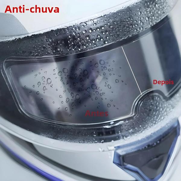 Imagem de Lente de Capacete de Motocicleta - Transparente, Antiembaçante e à Prova d'Água com Revestimento Nano