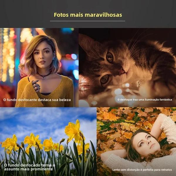 Imagem de Lente de Teleobjetiva 4K 2X HD com Filtro CPL para Smartphones Huawei e Samsung