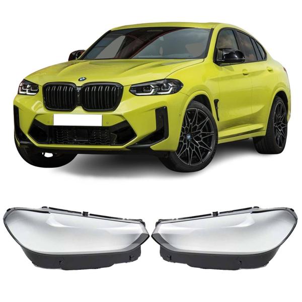 Imagem de Lente Farol Bmw X3 G01 G08 X4 G02 M40I Par Motorista Carona