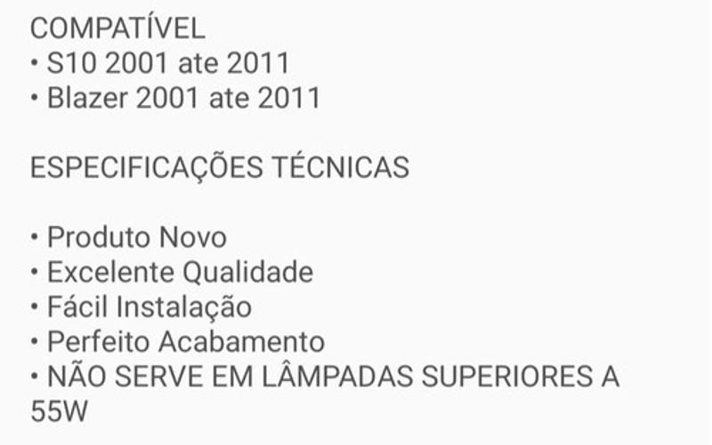 Imagem de Lente Farol Milha S10 Bler 2001 02 03 04 05 06 07 A 2011