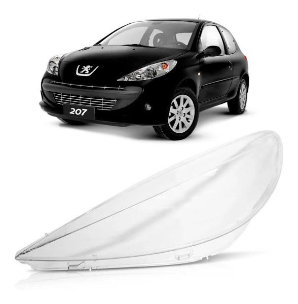 Imagem de Lente Farol Peugeot 207 / 09 a 15 - Lado Esquerdo (Motorista)